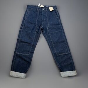 Madewell Relaxed Straight Leg Carpenter Jeans Dark Wash Denim Size 32x34 NEW
